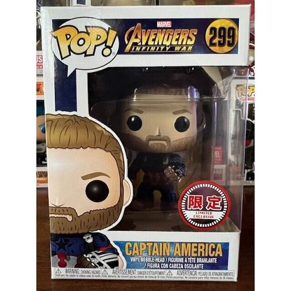 Funko Pop! Captain America #299 Japan Asia Exclusive Hot Toys, Toy Sapiens RARE! - Picture 2 of 8